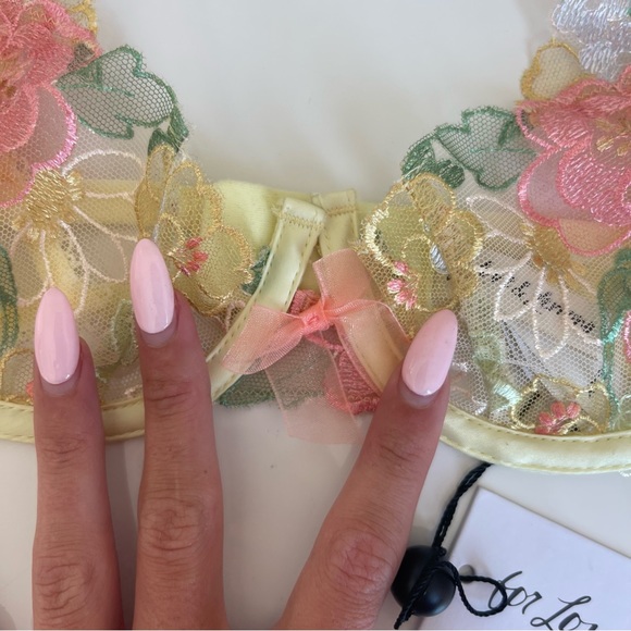 For Love & Lemons Colorful Lace Bra NWT - Picture 2 of 7